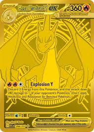 Mega Charizard Y EX Gold Metal